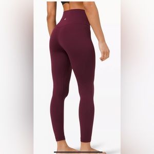 LULULEMON ALIGN™ HIGH-RISE PANT 25" Size:14 Color: Cassis NWT